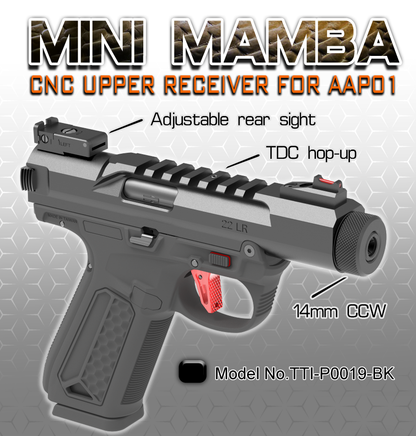 AAP-01 Mini Mamba CNC Upper Receiver Kit - Black