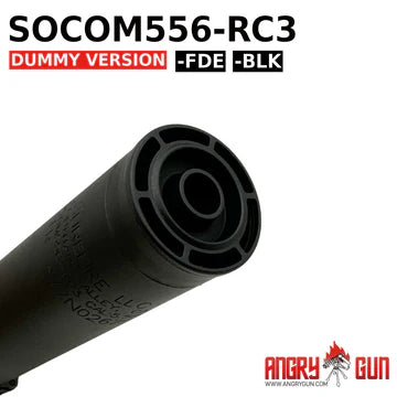 SOCOM556-RC3 DUMMY SILENCER BLACK (FULL MARKING VERSION)