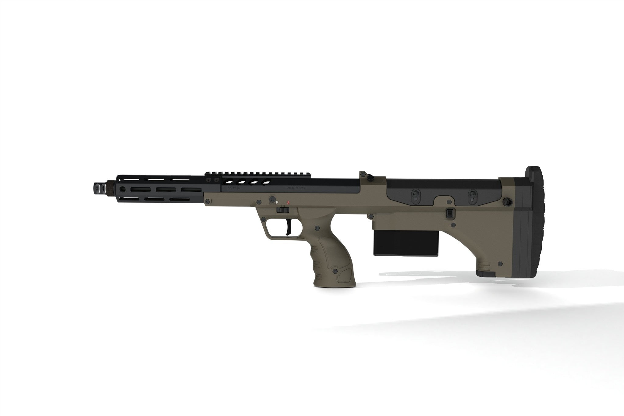 Desert Tech SRS A2/M2 Covert, 16" Barrel - FDE