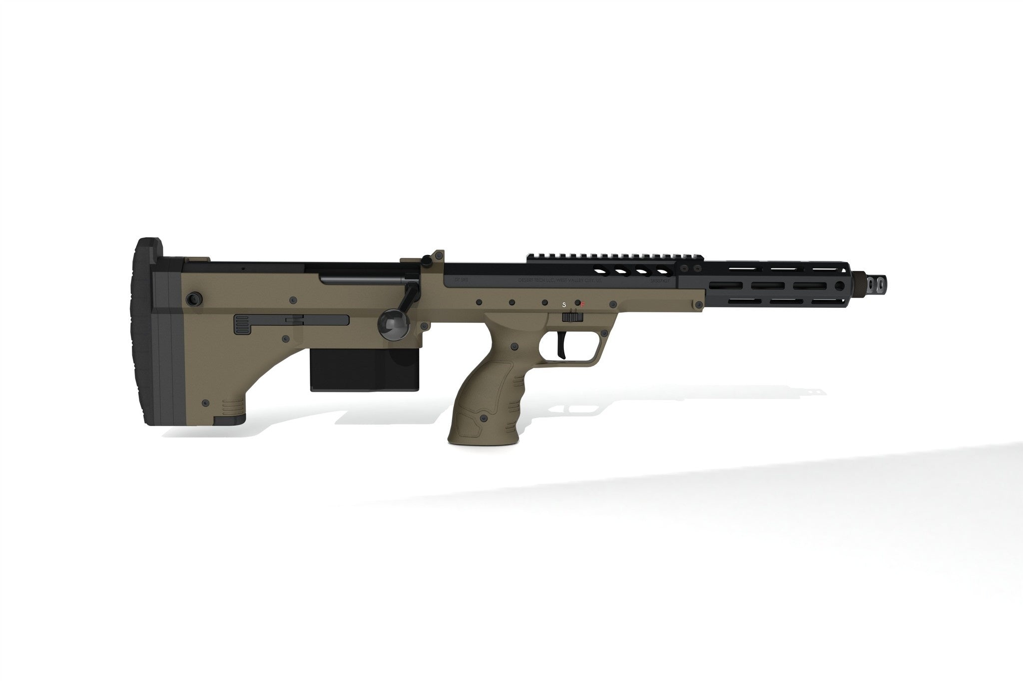 Desert Tech SRS A2/M2 Covert, 16" Barrel - FDE