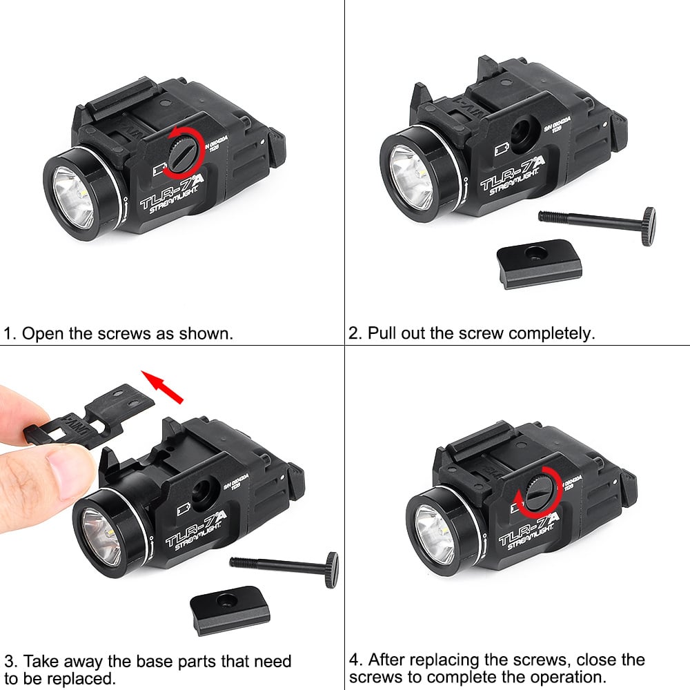 Lampe tactique T-7 A - Noir - Logo 