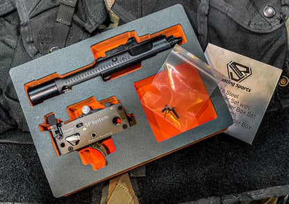 MWS Steel Bolt Carrier Set with Adjustable Trigger Box Set