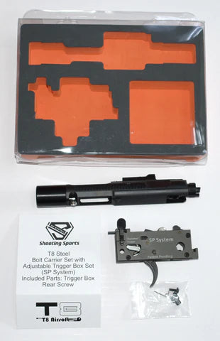 MWS Steel Bolt Carrier Set with Adjustable Trigger Box Set