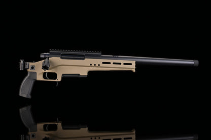 TAC-41L Bolt Action Rifle, Lite chassis, no stock, FDE
