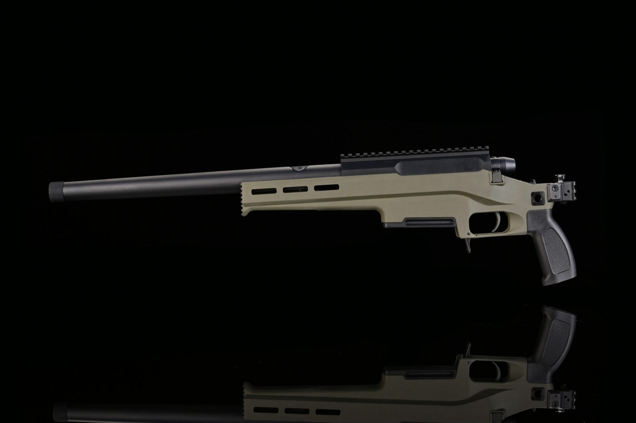 TAC-41L Bolt Action Rifle, Lite chassis, no stock, Green