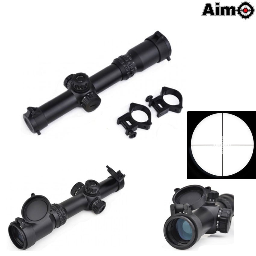 1-4x24SE Tactical Scope - Black (Red/Green Reticle)