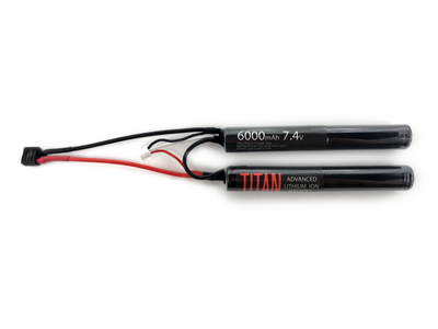 Lithium Ion 6000mAh 7.4V Nunchuck T-Plug - Deans
