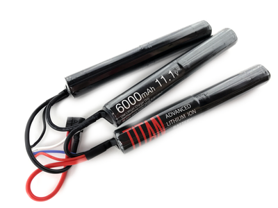 Lithium Ion 6000mAh 11.1v Crane Nunchuck T-Plug - Deans