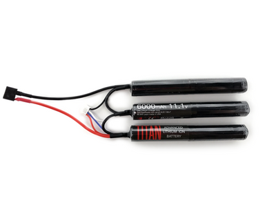 Lithium Ion 6000mAh 11.1v Crane Nunchuck T-Plug - Deans