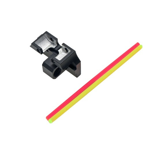 Fiber Optic Rear Sight Plate