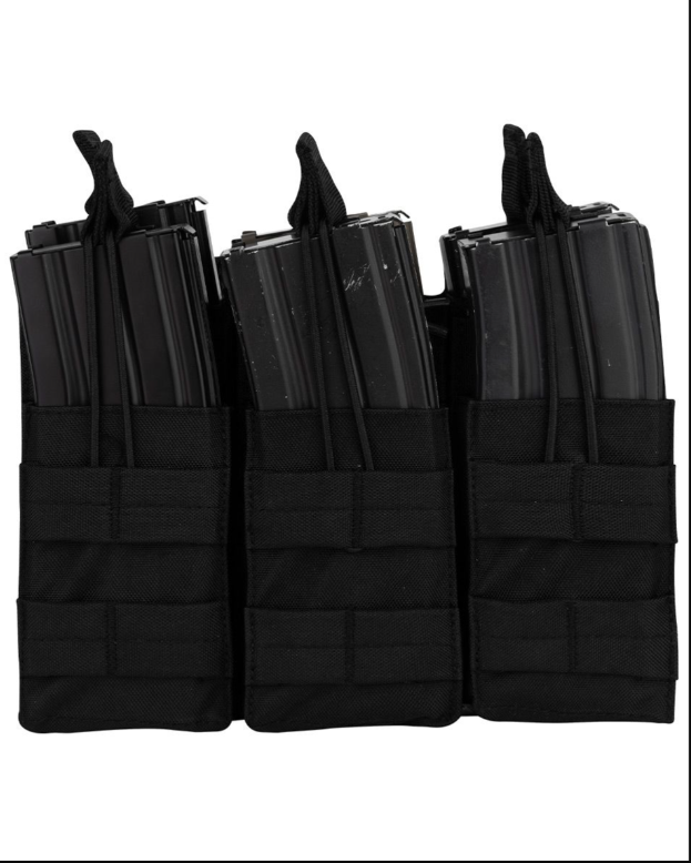 Treble Duo Mag Pouch  Black