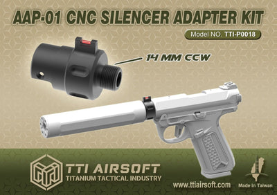 AAP-01 CNC-Schalldämpfer-Adaptersatz (14 mm CCW)