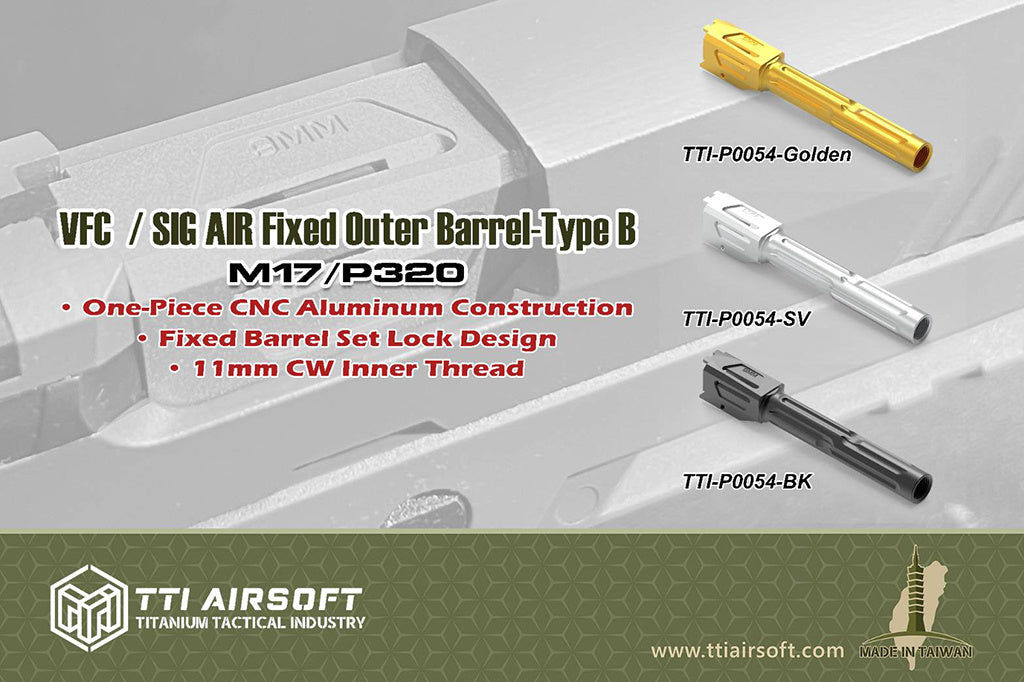 VFC/SIG AIR M17 Fixed Outer Barrel Type B - Black