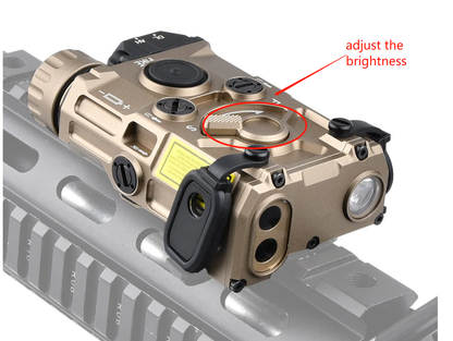 ET OGL Rouge, laser IR et lumière aluminium - Noir