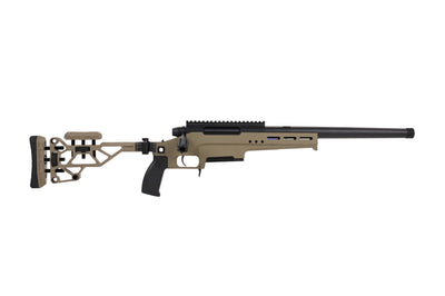 Fusil à verrou TAC-41L, châssis allégé et crosse Recon, couleur sable.
