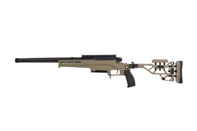 Fusil à verrou TAC-41L, châssis allégé et crosse Recon, couleur sable.