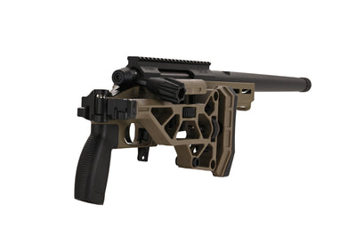 Fusil à verrou TAC-41L, châssis allégé et crosse Recon, couleur sable.
