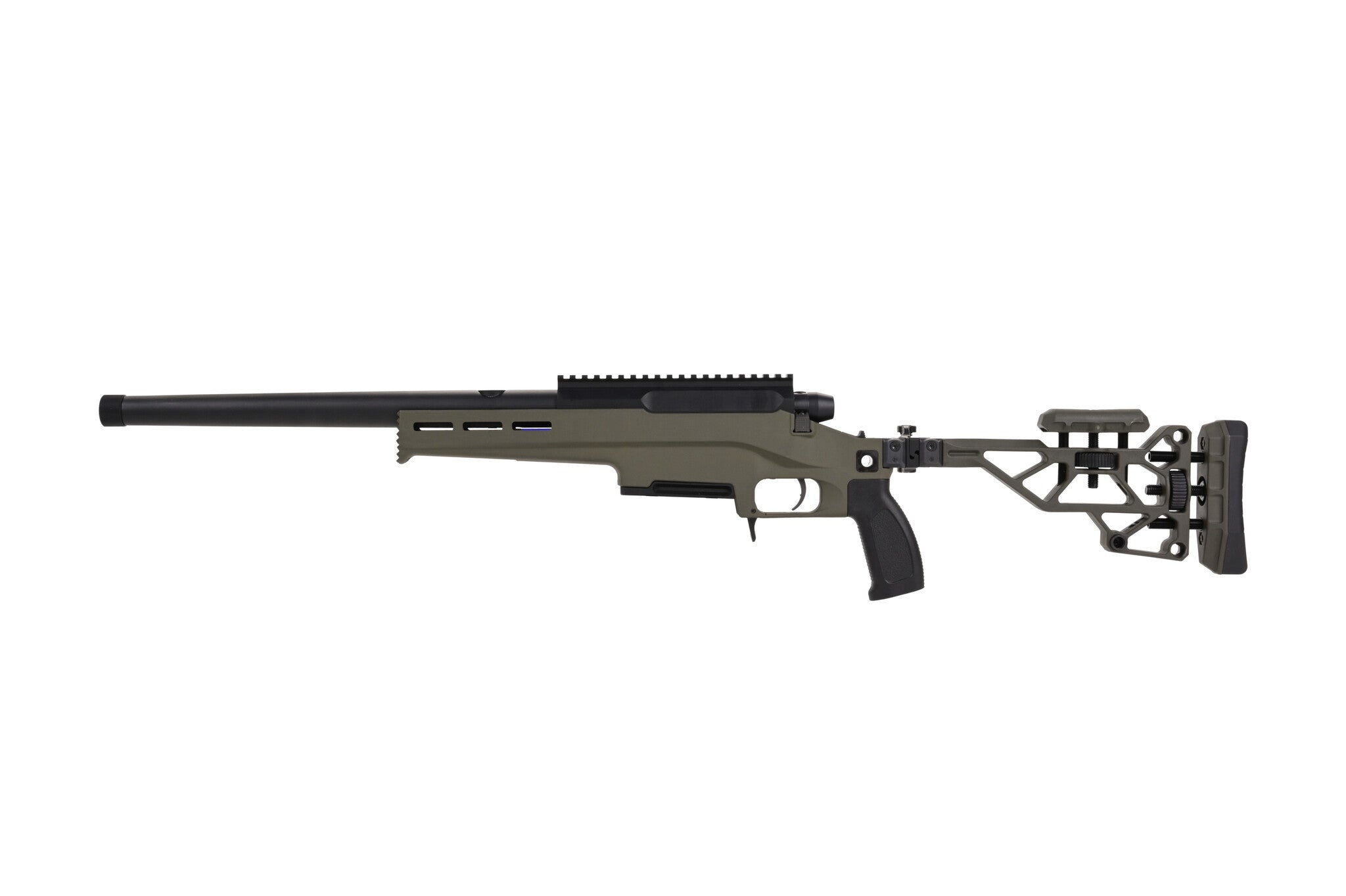 TAC-41L Bolt Action Rifle, Lite chassis & Recon stock, Green