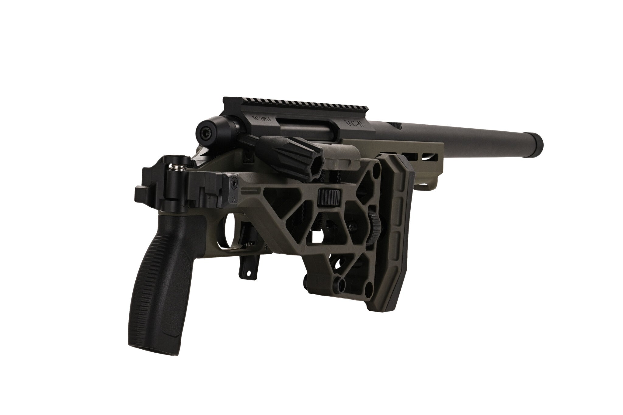 TAC-41L Bolt Action Rifle, Lite chassis & Recon stock, Green