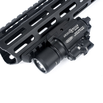 X400 Pistol Tactical Flashlight + Red Laser - Black