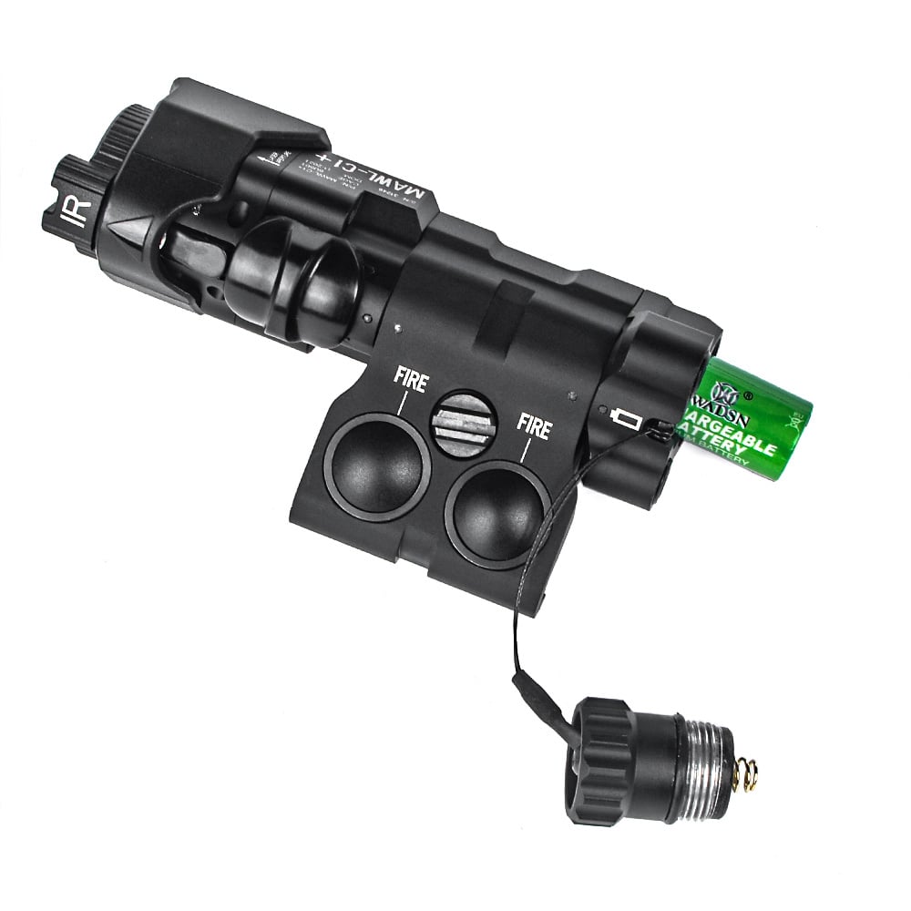 【新品】NVG3rdナイトビジョン&フルメタルMAWL C1 MAWL-C1 - IR + Green Laser + Dual Remote Switch - Black (Metal