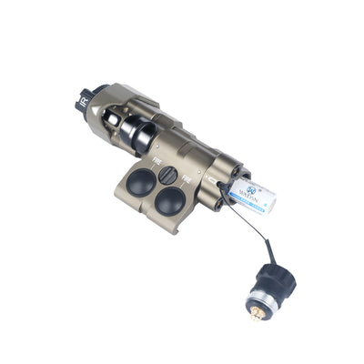 MAWL-C1 - Laser IR + Rouge + Double Interrupteur à Distance - DE (Version Métal)