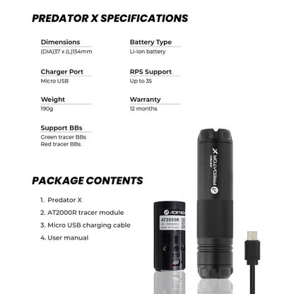 Predator X - Schwarz